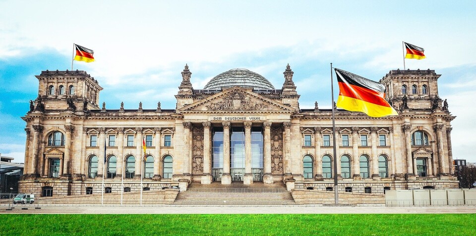 Der Bundestag im Reichstagsgebäude.