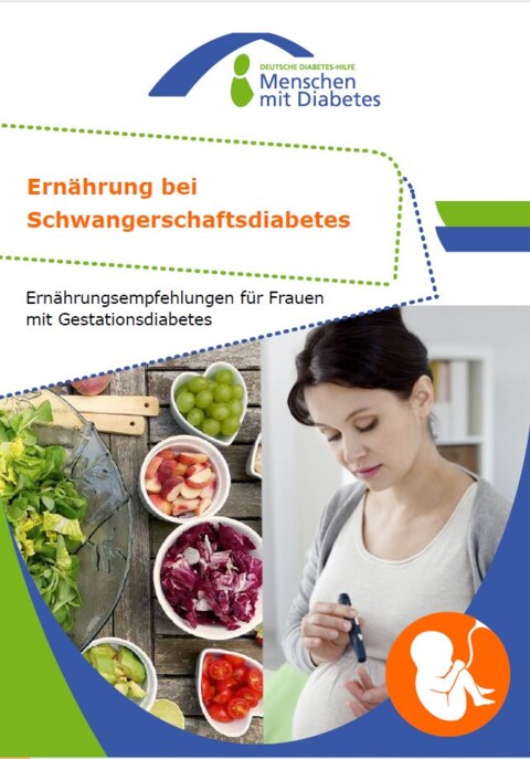 Titelbild Broschüre Ernährung bei Schwangerschaftsdiabetes