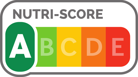 Nutri-Score, eine vereinfachte, farblich unterlegte Darstellung der Nährwertqualität von Lebensmitteln